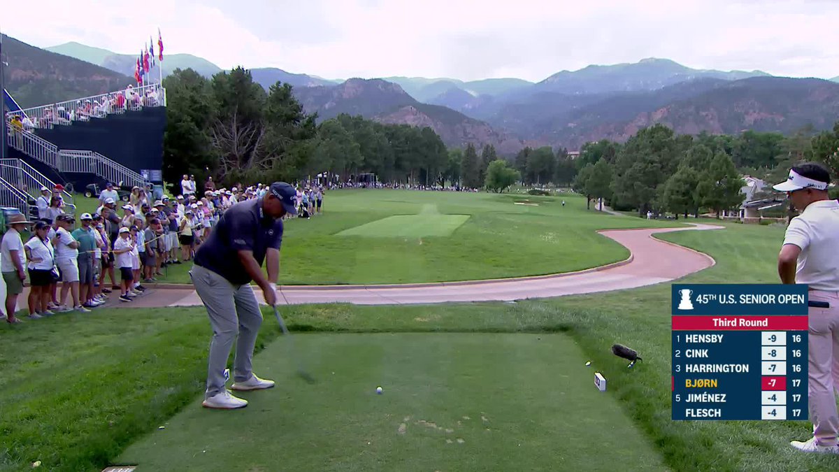 PROGRAMMING ALERT Live coverage of the U.S. Senior Open will continue at the top of the hour on Golf Channel and Peacock.