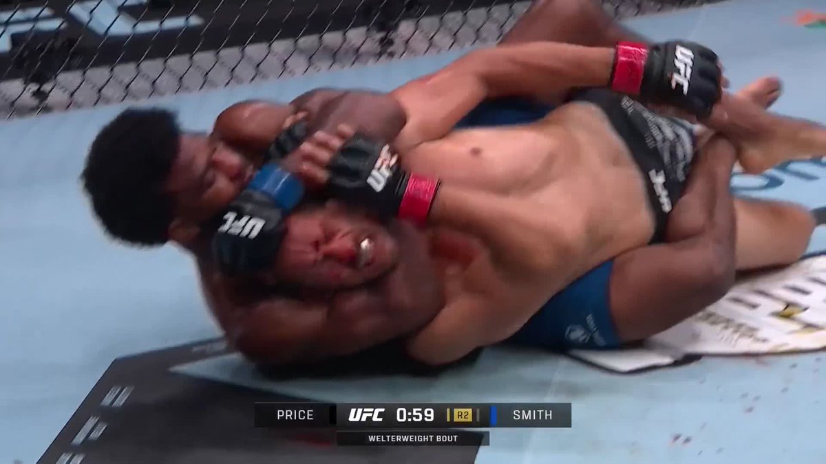 🚨 Jacoby Smith 🇺🇸 s’impose par soumission pour son premier combat à l’UFC ! #UFC317