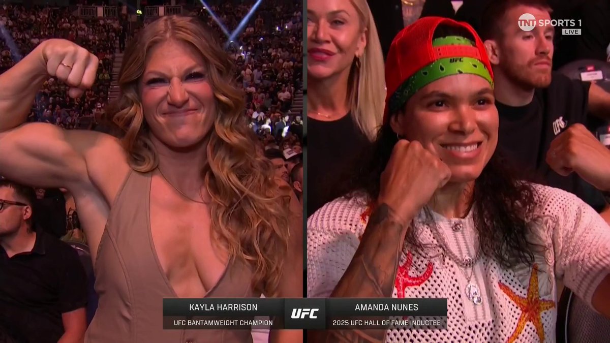 #UFC317 会場にて対戦が期待されているハリソンとヌネス！
