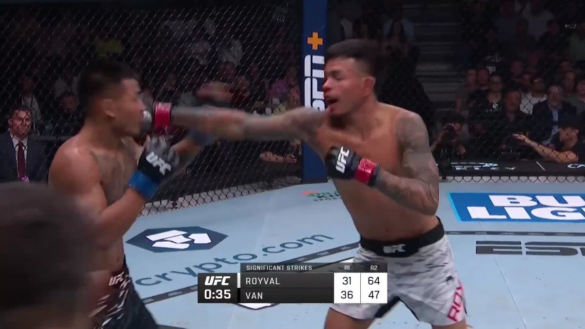 😱 One of the best fights this year. Royval vs. Van 🔥