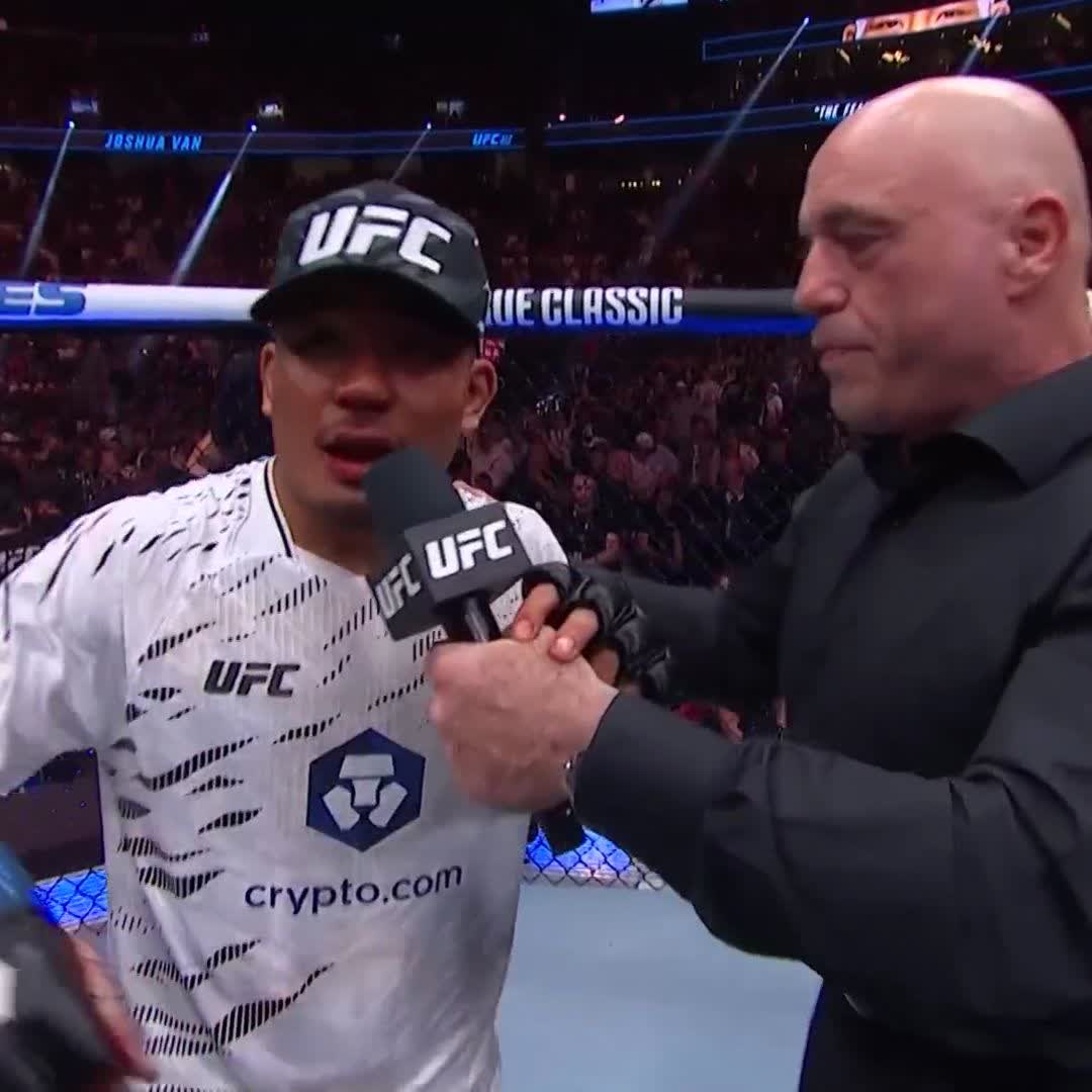 ロイバルに勝ったヴァンは王座挑戦をアピール🔥 #UFC317