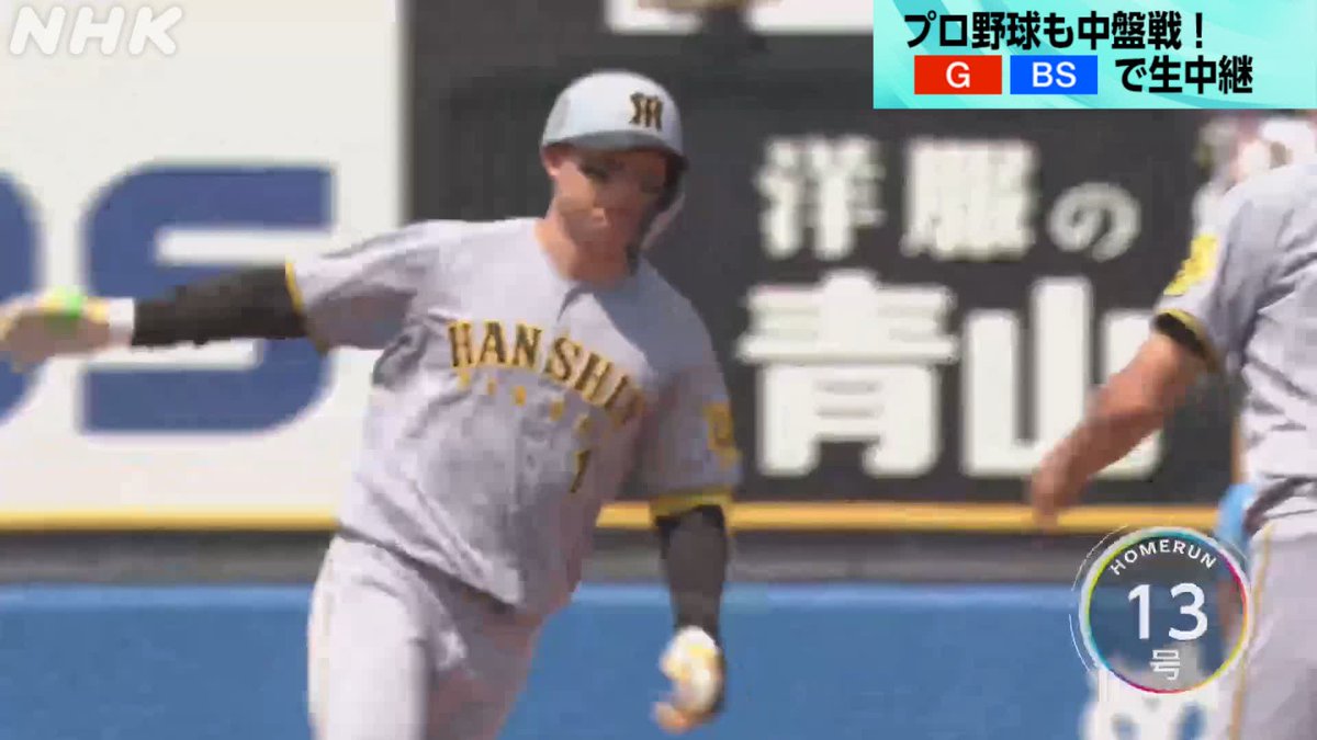 プロ野球⚾ #ヤクルト × #阪神 総合テレビで放送中! 解説 #大野豊 さん #小早川毅彦 さん 1回表 #タイガース #森下翔太 2試合連続の先制ホームラン👏 NHKプラスで同時・見逃し配信中👇 NHKプロ野球情報は👇 #swallows #tigers #野球には夢がある