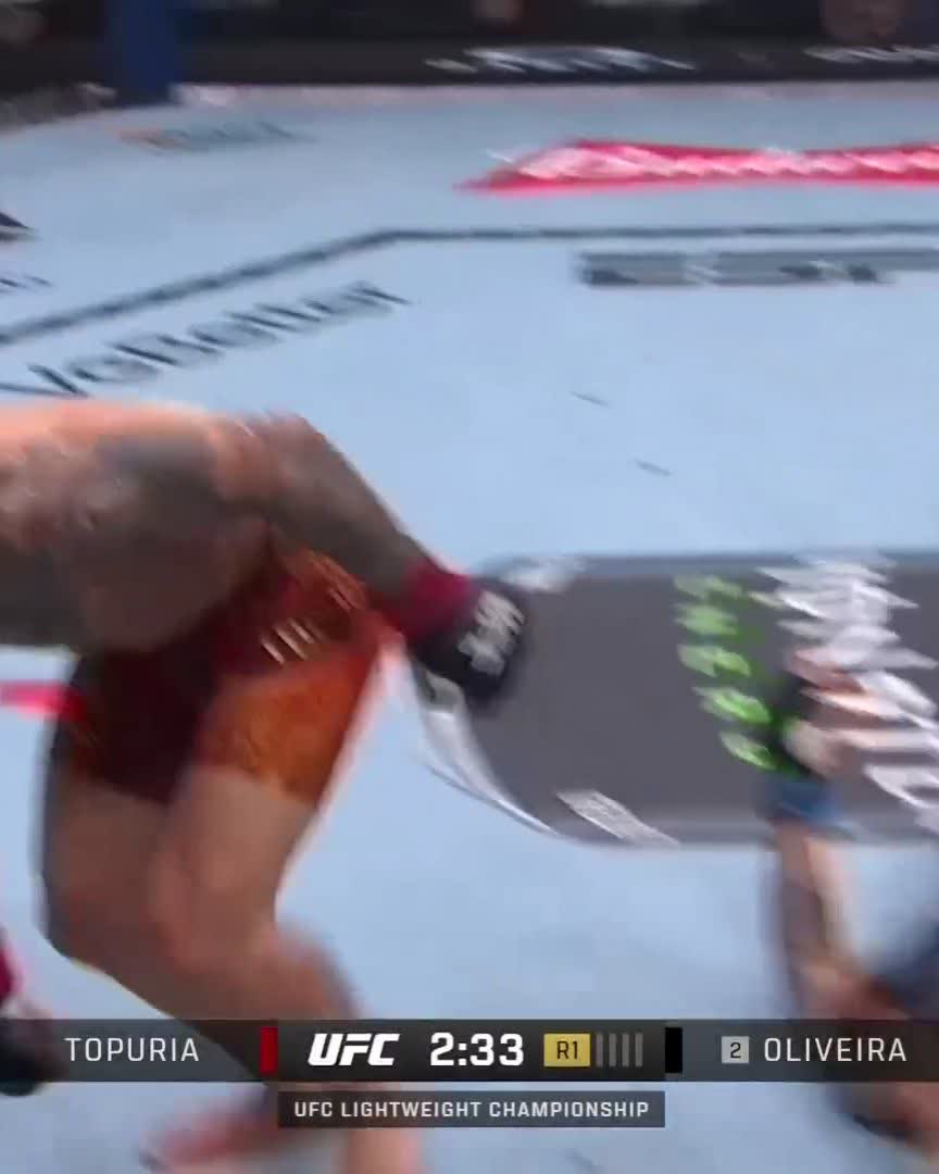 トプリアがオリベイラに1RKO勝ち！王座獲得！ #UFC317