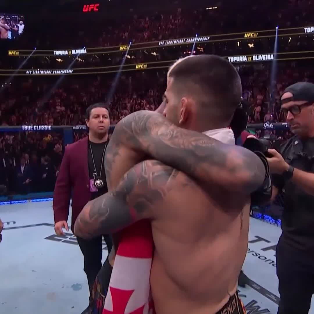 Respeto entre ambos 🤝 #UFC317