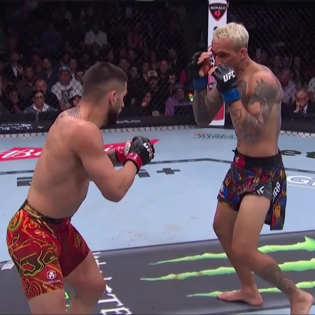 Este nocaut se ve mucho mejor en cámara lenta Ilia Topuria 😮‍💨 #UFC317