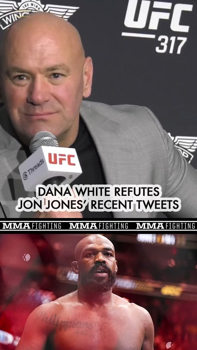 Dana White refutes Jon Jones' recent tweets over the proposed Tom Aspinall fight: "It's not true. … Believe who you want to believe."