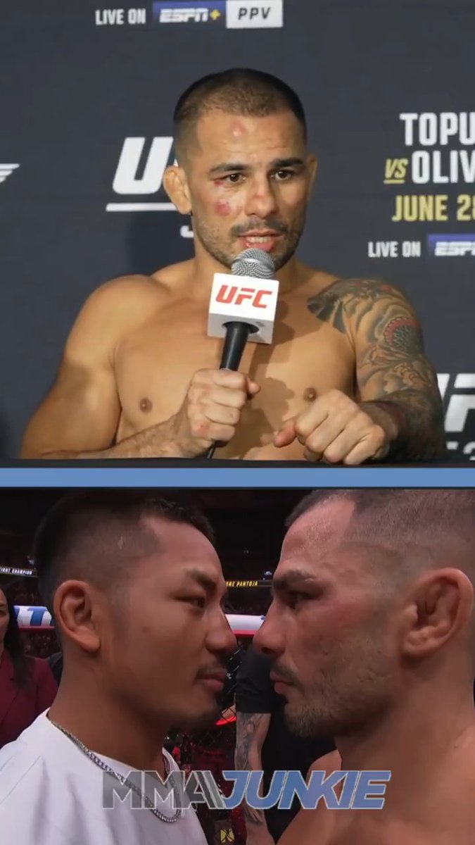 Alexandre Pantoja admits his title reign is under threat from "toughest challenger" Joshua Van after #UFC317. "When I was 23, I was working in a restaurant cleaning dishes. The guy is 23 and will fight for the belt."
