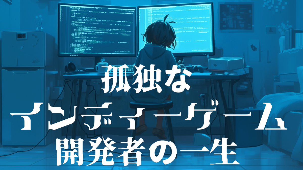 【孤独なインディーゲーム開発者の一生】 🎉無料体験版リリース🎉 「好きな時間に、好きなゲームを作って、好きな事だけして生きていく」 そんな夢を見た個人ゲーム開発者が、お金と時間に悩まされながら死ぬまで税金を払わされるリアル指向の人生シミュレーションゲーム