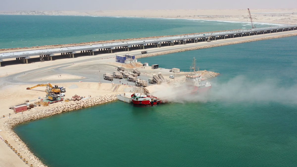 🇲🇦🏗️ Opérationnel en 2029: réalisé à 39%, le titanesque Port Dakhla Atlantique prend forme