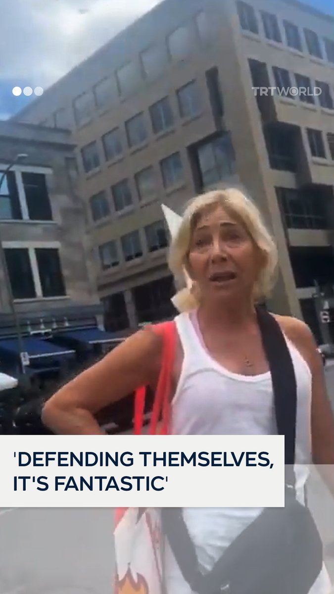 A pro-Israeli woman described the killing of babies in Gaza by Israeli forces as “fantastic”, framing these horrific acts as “self-defence”