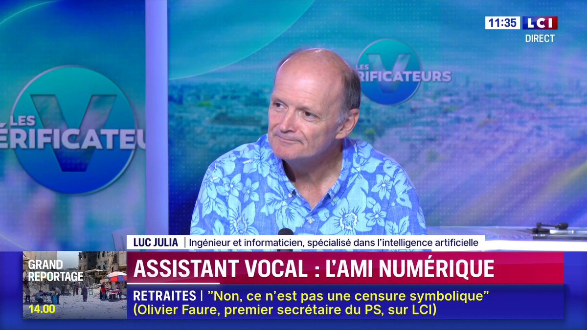 🔴 Luc Julia, le père de Siri, invité de Paola Puerari 🗣️ "Les IA ne créent rien, elles n'inventent rien, elles ne sont pas intelligente finalement."