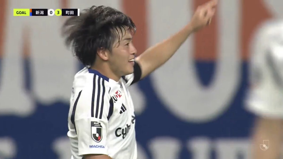 再び #相馬勇紀！鮮やかミドルシュート✨️ 🎦 ゴール動画 🏆 明治安田Ｊ１リーグ 第22節 🆚 新潟vs町田 🔢 0-3 ⌚️ 67分 ⚽️ 相馬 勇紀（町田) #Ｊリーグ