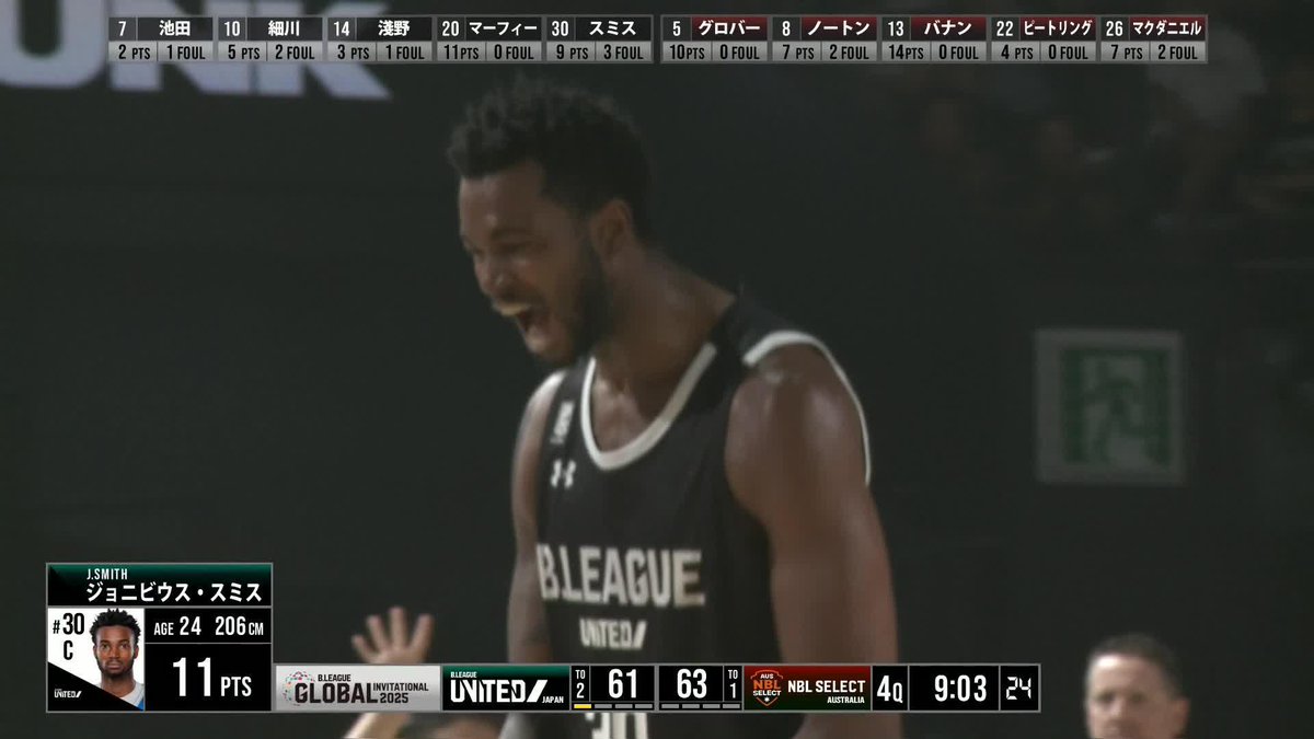 どこから出てきた!? ボルテージ急上昇の衝撃プレー炸裂😱 📡バスケットLIVEで生配信中 #Bリーグ #BleagueUnited