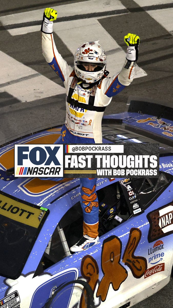 "Chase Elliott now has a win in 2025. How much of a factor will he be in the playoffs?" Fast Thoughts with @BobPockrass: