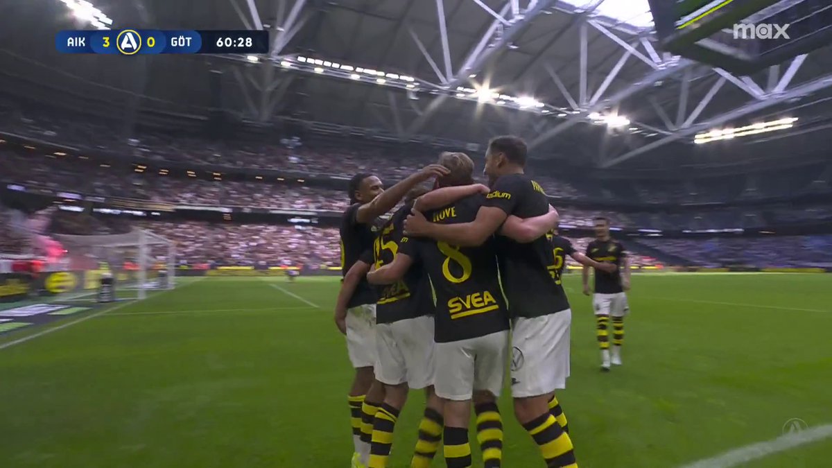 3-0 AIK! Johan Hove 📲 Se Allsvenskan på Max