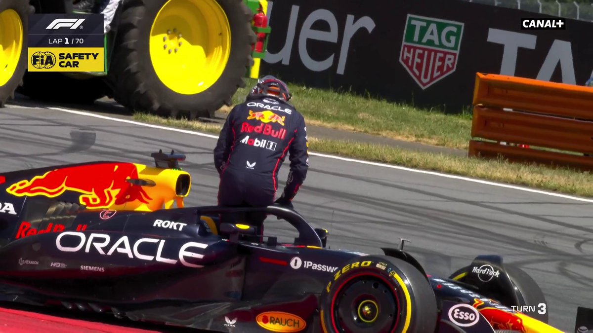 ABANDON DE MAX VERSTAPPEN EN AUTRICHE 🤯 Le Néerlandais s'est fait percuter par Antonelli au départ 💥 #AustrianGP #F1