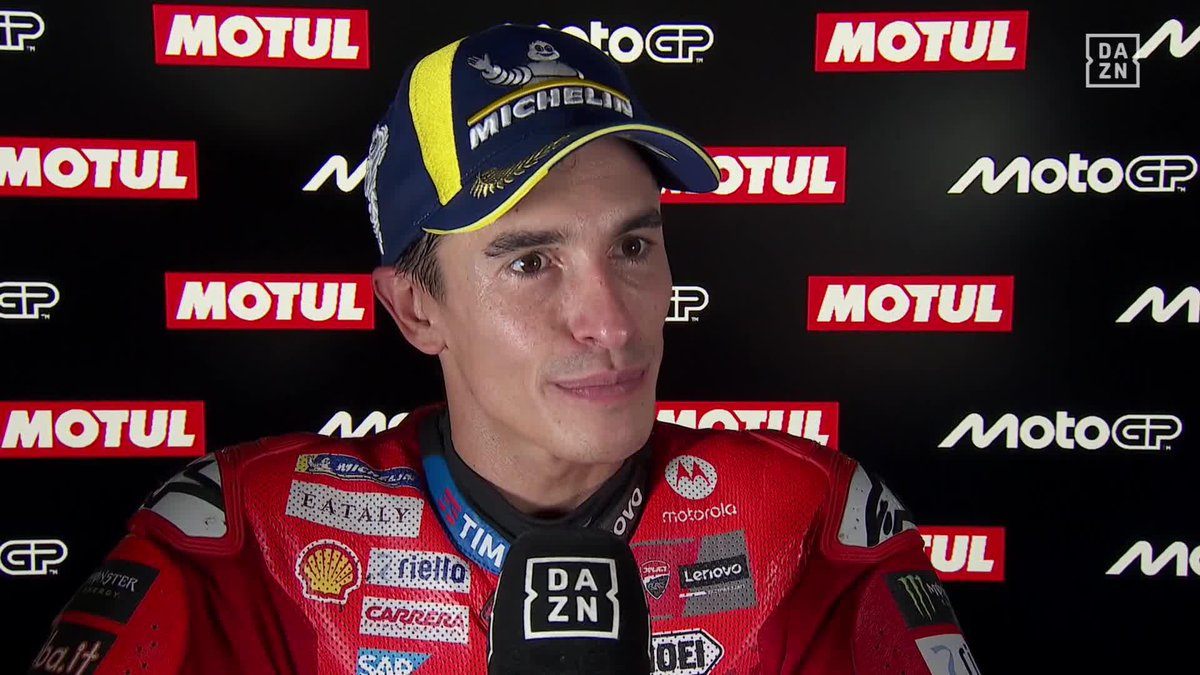 🗣️ “No estoy contento al 100%. La familia es la familia” Marc Márquez y el mensaje a su hermano Alex Márquez en el micrófono de DAZN 👏🏻 #DutchGP 🇳🇱 #MotoGP 🏁