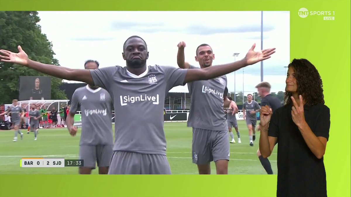 Hitting the Jude Bellingham cele in the Deaf Cup Final 👐 #EEDisabilityFACup | 📺 TNT Sports & discovery+ UK