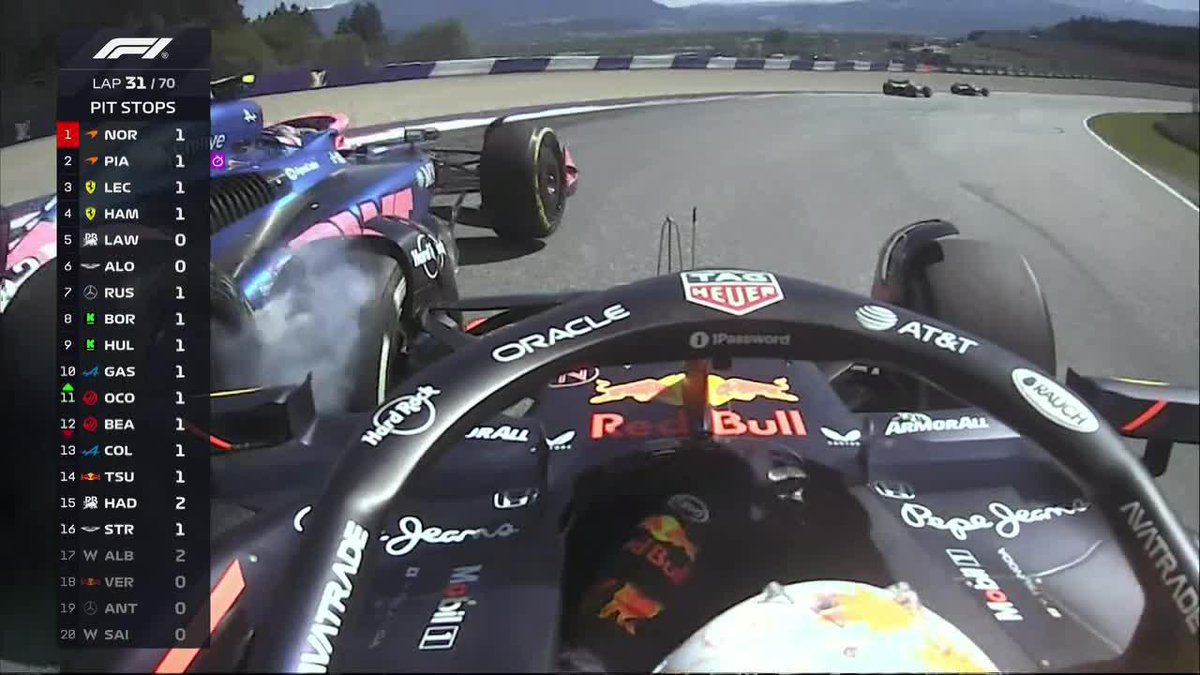 "Tsunoda": Por su choque a Franco Colapinto en el #AustrianGP