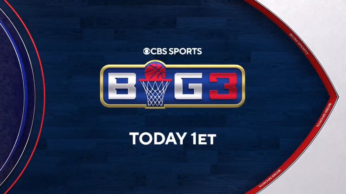 Big 3️⃣ on the big screen 😤 Catch BIG3 action TODAY at 1 PM ET.