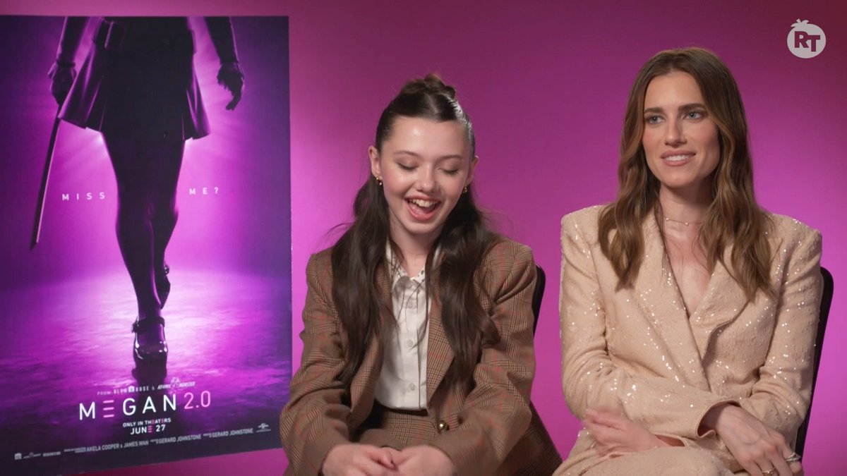 Allison Williams and Violet McGraw share the physical training, including aikido, they learned for the stunts in #M3GAN2.