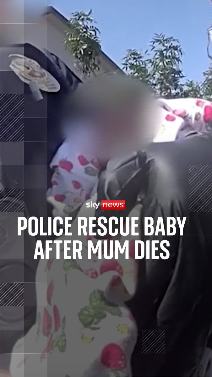 Police in Phoenix, Arizona, have rescued a baby who had been left alone for days following the death of the newborn's mother.