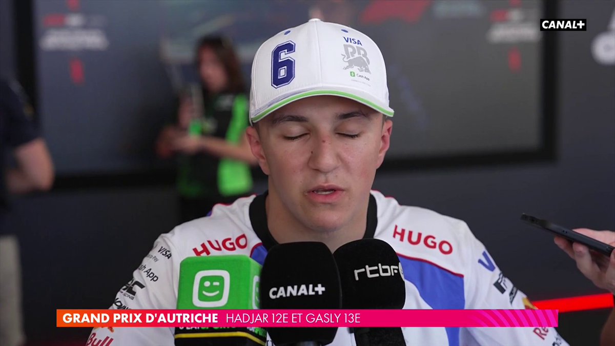 Course difficile pour Isack Hadjar après des dégâts sur le fond plat de la monoplace du Français 🤕 #AustrianGP #F1