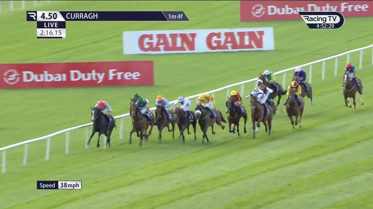 ๐
๐ฅ๐๐๐ญ๐๐จ๐จ๐ญ (20-1) very much lives up to his name in the Irish Stallion Farms Ragusa Handicap The Curragh Racecourse All is well with the world when the Bolger silks are carried home to victory on Irish Derby day ๐ซถ