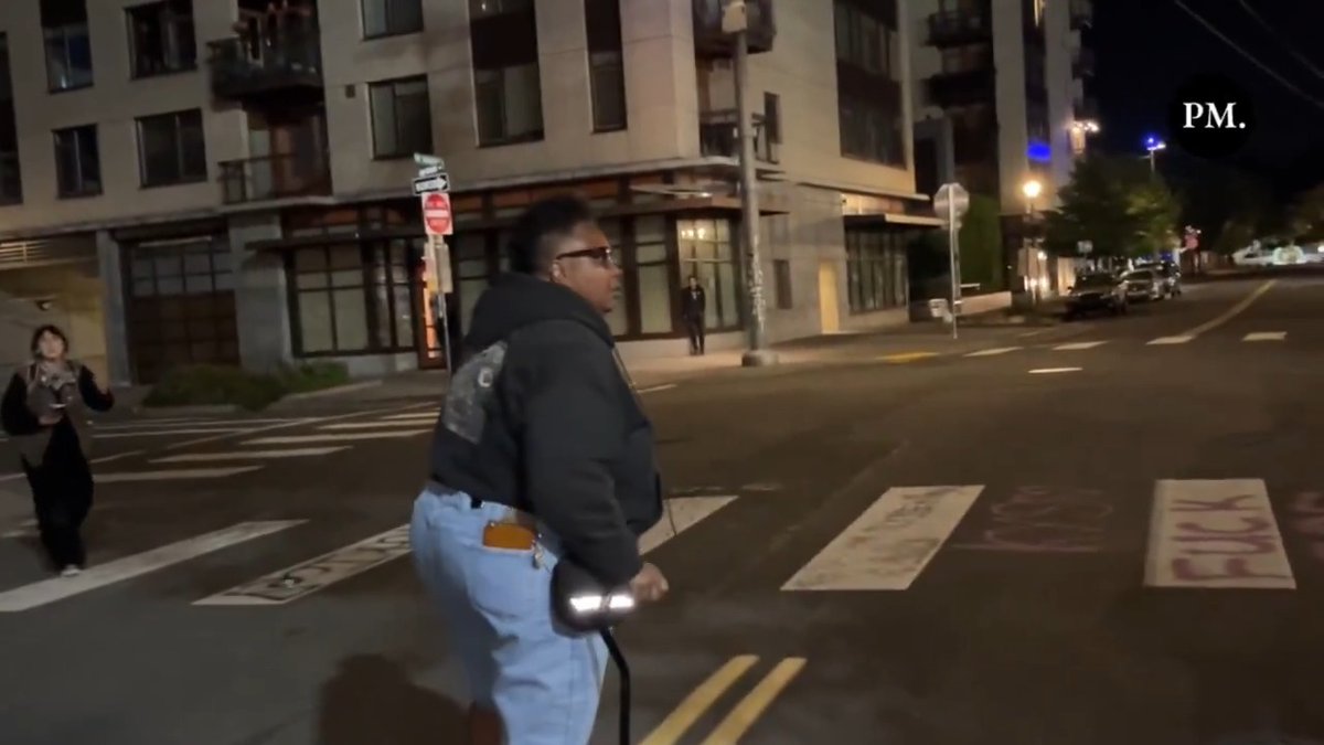 A Portland resident confronts Antifa for blaring music past midnight at the ongoing ICE facility occupation: "I'm coming back every night and I'm breaking your sh-t. We the people need sleep. You're worse than ICE, terrorizing us every night. Go f-ck yourself."
