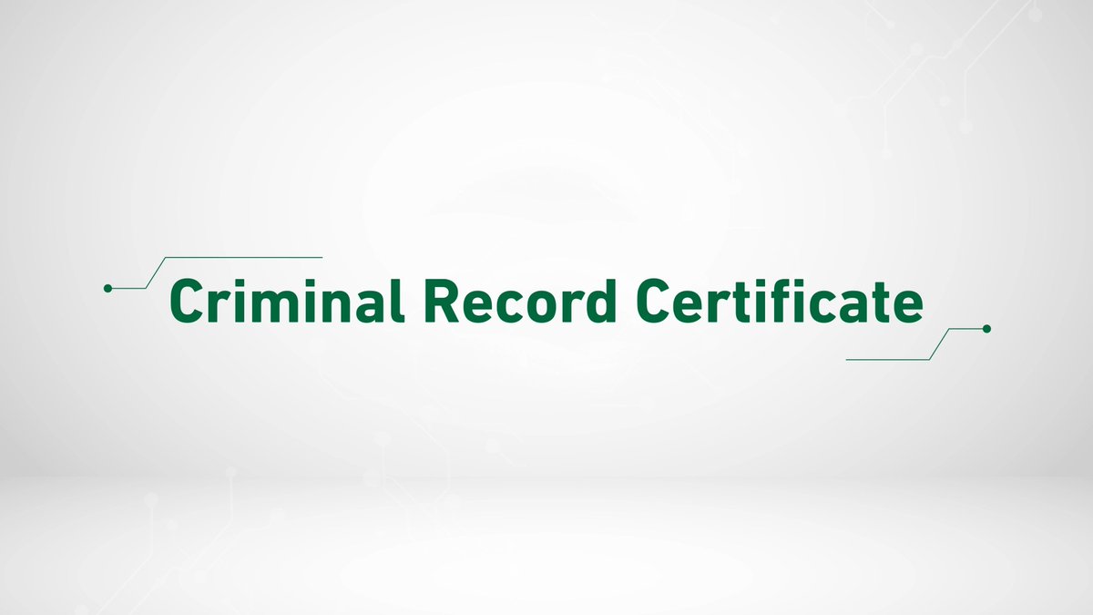 How to request a Criminal Record Certificate Report online via #Absher website