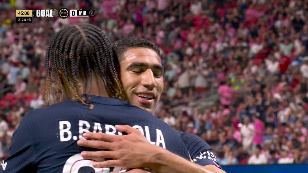 YA ES GOLEADA: gran ataque de PSG para que Hakimi marque el 4-0 vs. Inter Miami en el Mundial de Clubes. ¿YA EN CUARTOS?