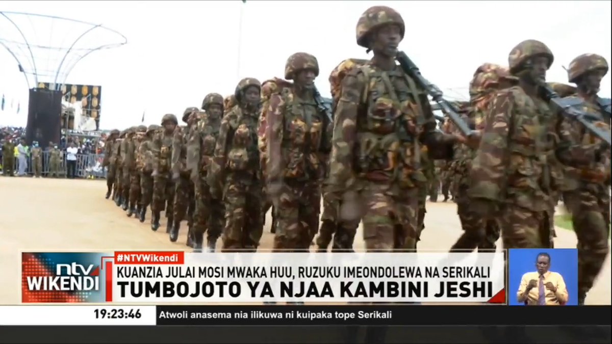 Tumbojoto la Njaa Kambini Jeshi: Wanajeshi nchini sasa watalazimika kujigharamia chakula chao cha mchana kuanzia Julai mosi. Hii ni baada ya serikali ya Rais Ruto kusisitiza kuwa itafutilia mbali mpango wa ruzuku ya chakula kwa wanajeshi. #NTVWikendi Nicholas Wambua