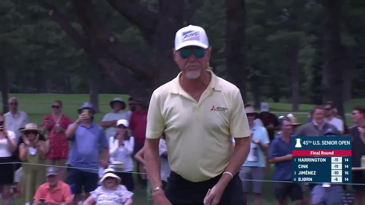 MIGUEL ANGEL JIMÉNEZ ARE YOU SERIOUS??? He’s just one shot back of the lead at the U.S. Senior Open and -7(!) on the day!