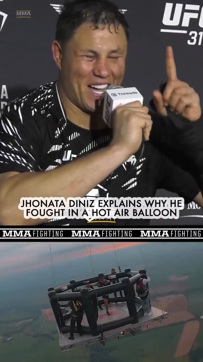 Jhonata Diniz had a literal fist-fight 5,000 feet in the clouds ☁️🎈👊