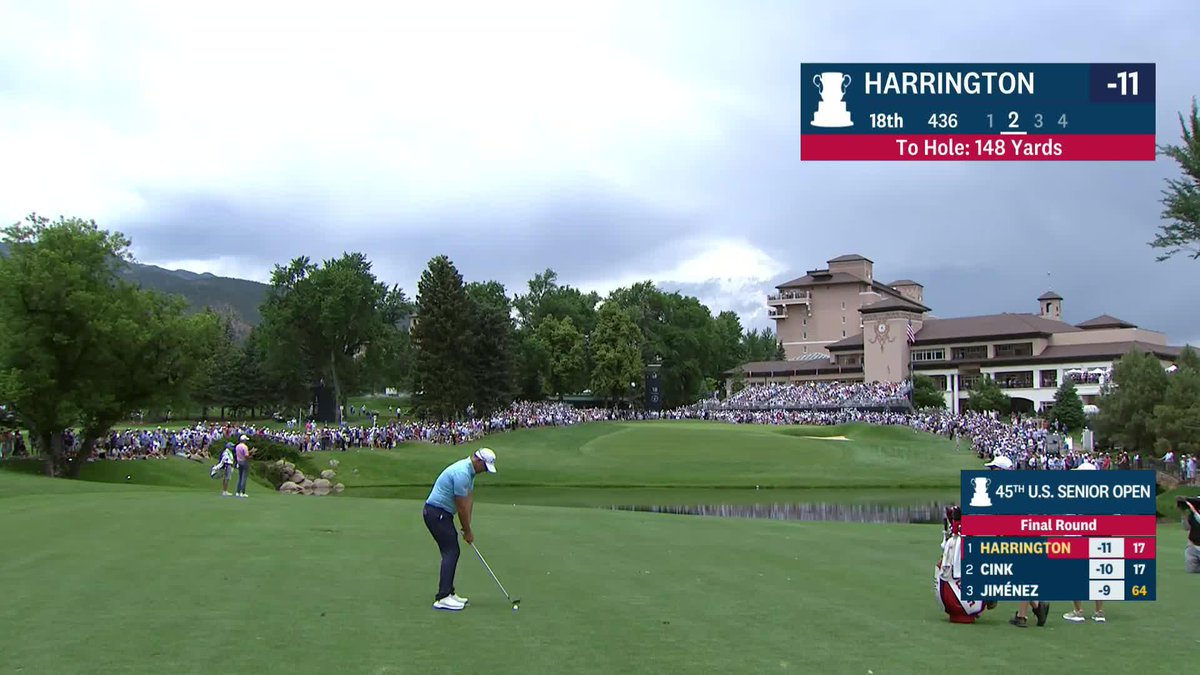 CLUTCH! Padraig Harrington 🇮🇪 is in prime position at The Broadmoor!