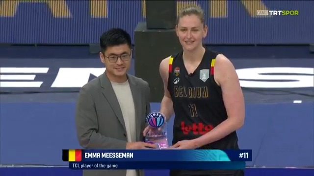 Emma Meesseman, Avrupa Şampiyonası’nın MVP’si seçildi.