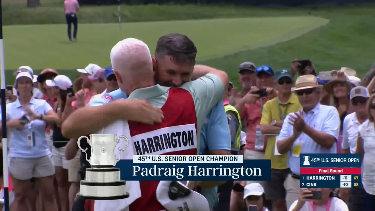 Ireland's Padraig Harrington WINS the U.S. Senior Open for the second time 🏆🇮🇪