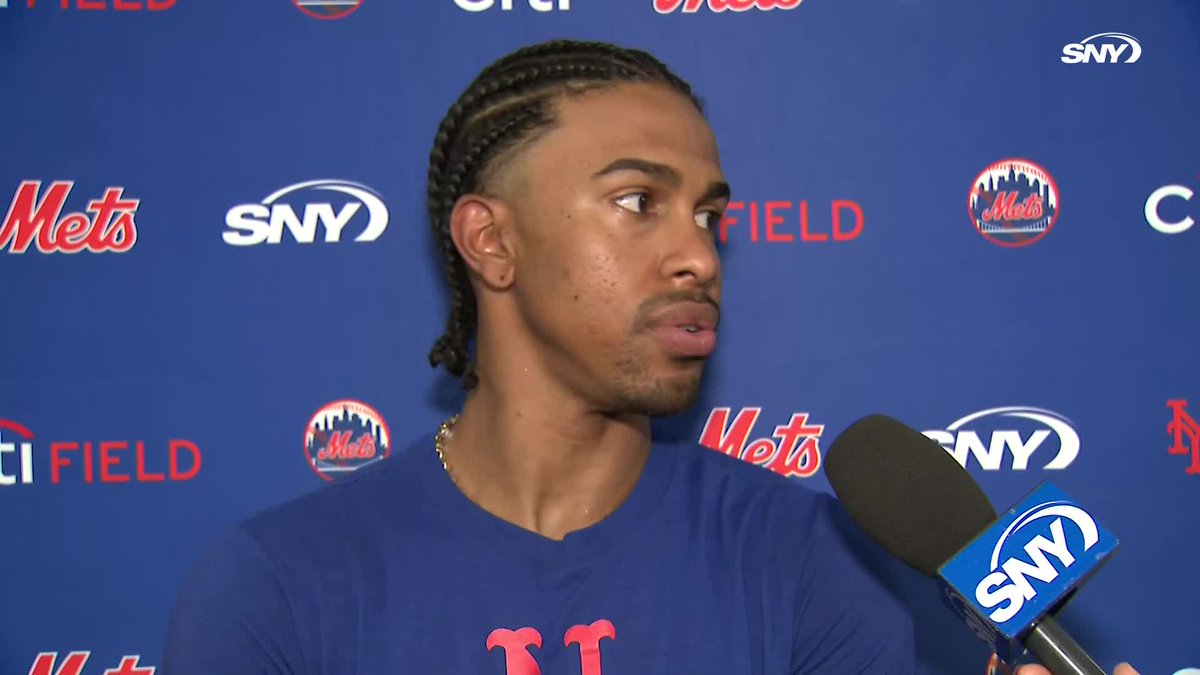 Francisco Lindor is asked if the Mets need to adjust their offensive approach at all: "The coaches have done a really good job of preparing us, they're giving us everything that we can ask for. It's on us."
