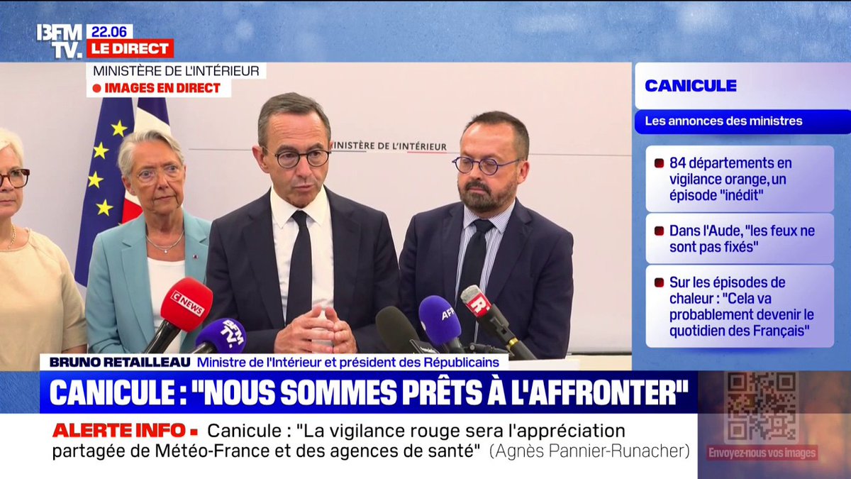 🚨ALERTE INFO Suite à la canicule, Bruno Retailleau annonce la diminution de la vitesse de 20km/h sur l'A86 à Paris et interdiction de circulation aux véhicules de plus de 3.5 tonnes. Pensez-vous que ce genre de mesure est utile en cas de canicule ?