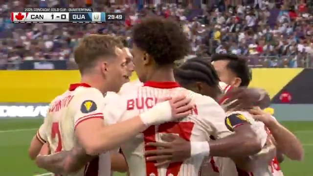 Too easy for Jonathan David 🎯 Canada takes the lead in the first half 🇨🇦