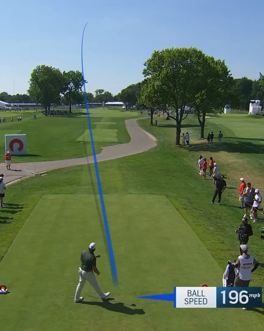 196 MPH ball speed?! 🤯 20-year-old Aldrich Potgieter sends it 366 yards as he looks to win his first TOUR title Rocket Classic.