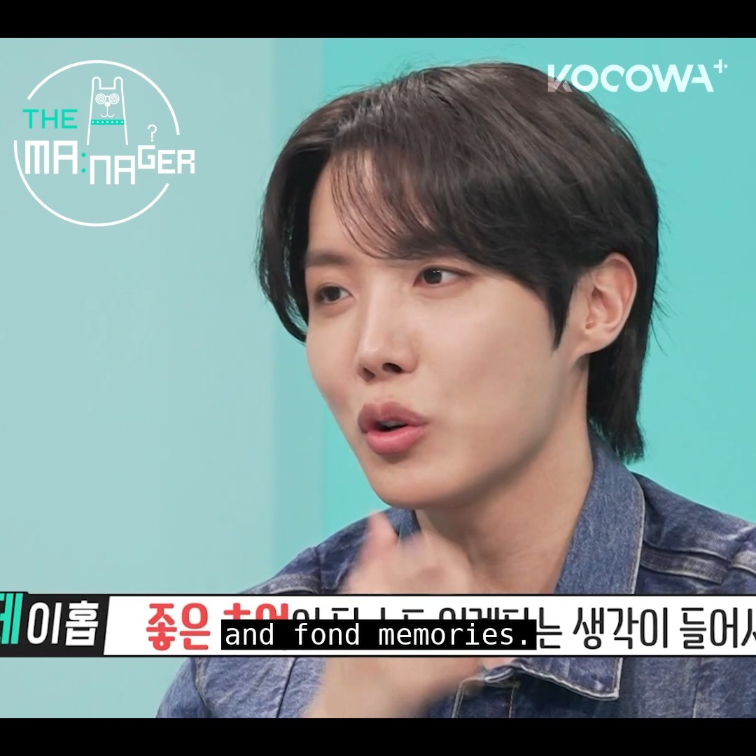 #JHOPE shares a sweet story from his time in the military Stream #TheManager on KOCOWA+ ➡️ #KOCOWA #BTS