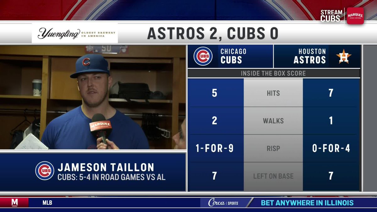 “I actually thought that was some of the best stuff and command I’ve had all year.” Jameson Taillon on his start today.