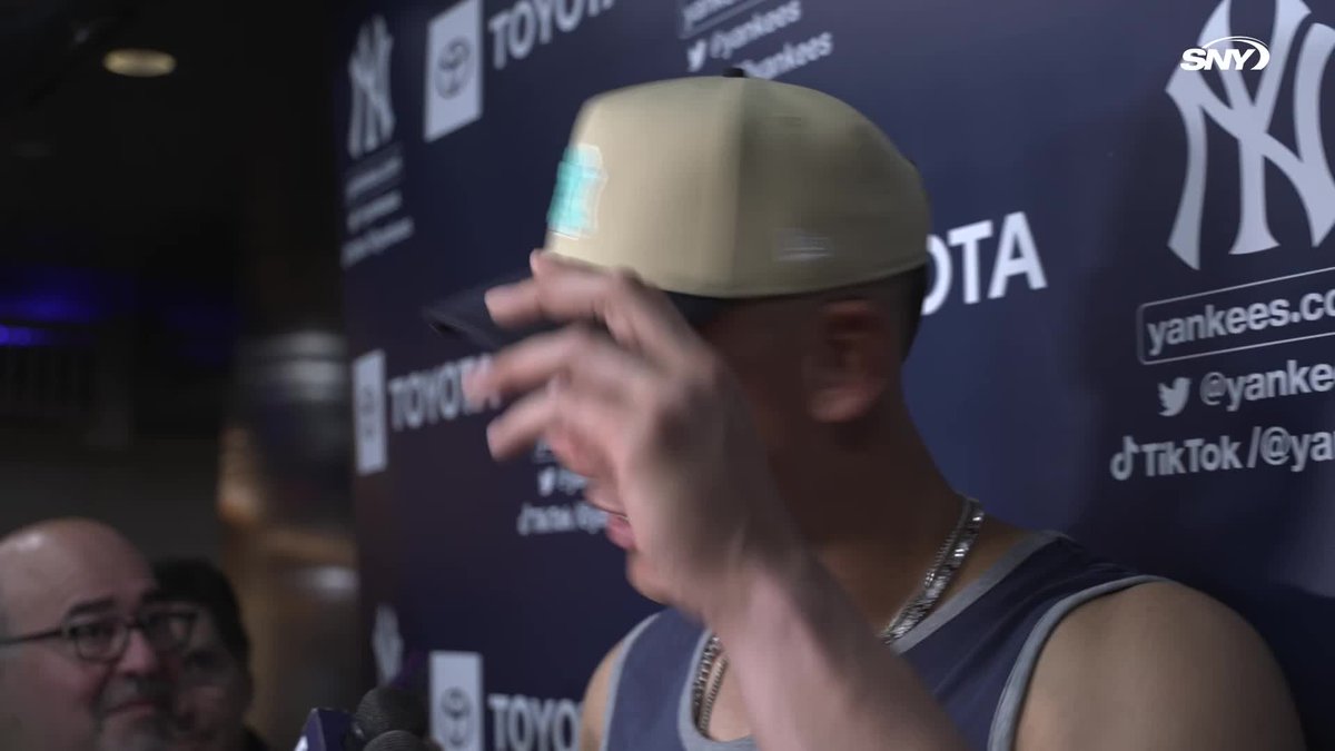 Aaron Judge is asked about the state of the Yankees at this moment in time: "Are we in first place? That's what we're concerned about. Nothing can shake this team on the inside or get us off our gameplan."