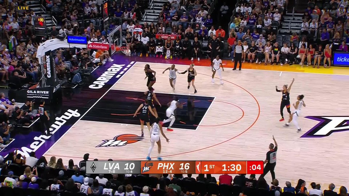 The Aces &amp; Mercury trade 3-pointers as they go back and forth in the 1Q 🔥 WNBA action live NOW on NBA TV 📺