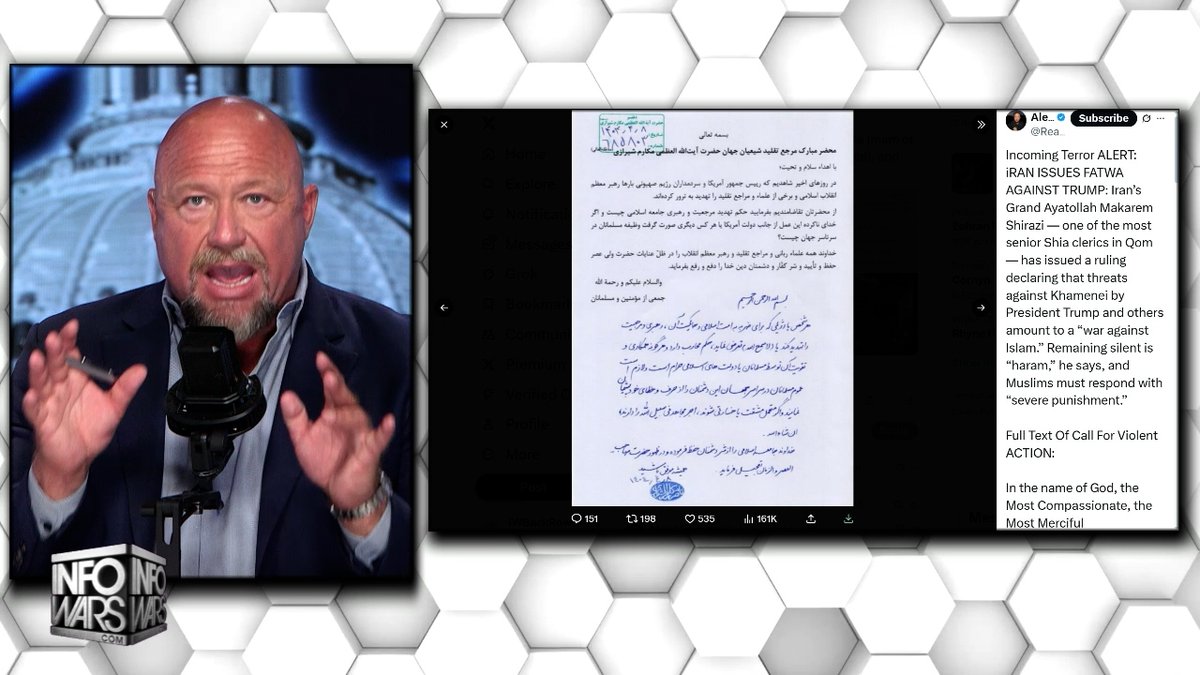 🚨MASSIVE TERROR ALERT: Top Iranian Mullah Issues Death Fatwa Against Trump/America! This Is A Religious Call To Action For Muslims To Attack & A Declaration Of War!