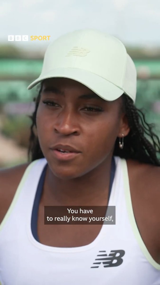 "Stay true to yourself." 🫶 Wise words from Coco Gauff on how to deal with scrutiny.