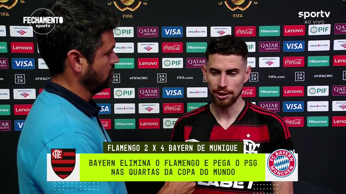 Jorginho, após Flamengo 2x4 Bayern: "Por grande parte do jogo acredito que a gente tenha competido frente a frente com uma das melhores equipes do mundo" #CopaDoMundoDeClubes