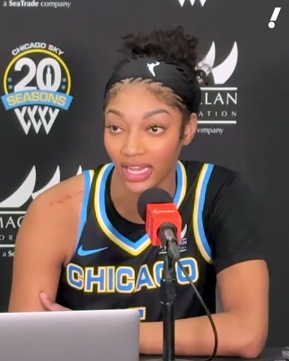 "I only had four O-boards so it wasn't just 'Mebounds' tonight." 👀 Angel Reese on her historic day against the Sparks.