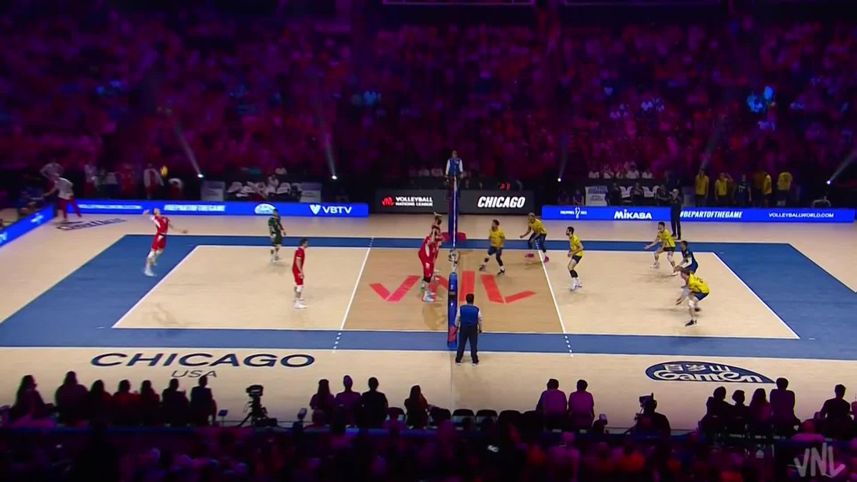 7️⃣ BLOCKS IN SET 3 😱 Poland 🇵🇱 stays in the fight 1-2 🆚 Brazil 🇧🇷 ! 📺 LIVE on VBTV. 🏐 #BePartOfTheGame #volleyball